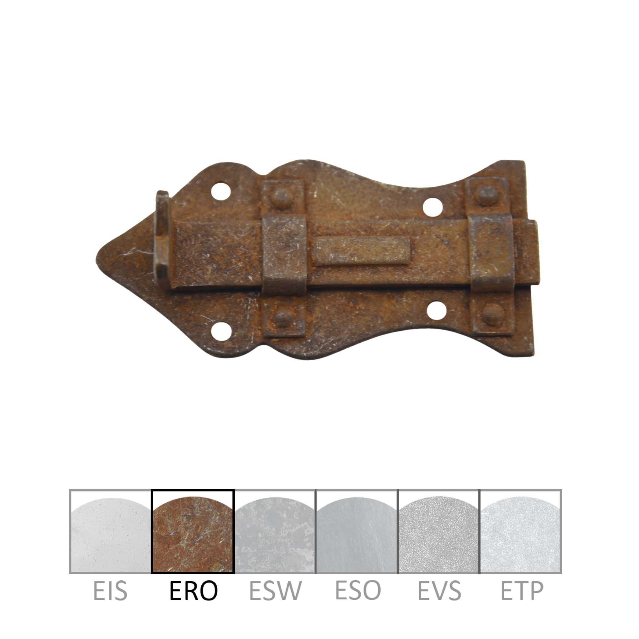 Schieberiegel Türriegel Eisen 80x38mm Serie SR007 Bild1