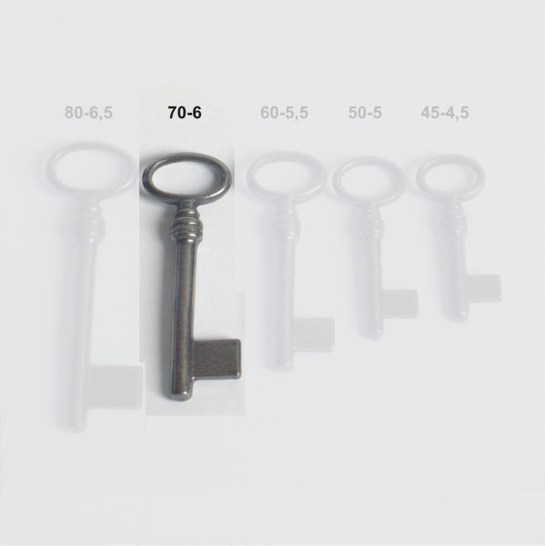 Vollschlüssel aus Eisen GL70 HD6 mm der Serie VS001 Bild1