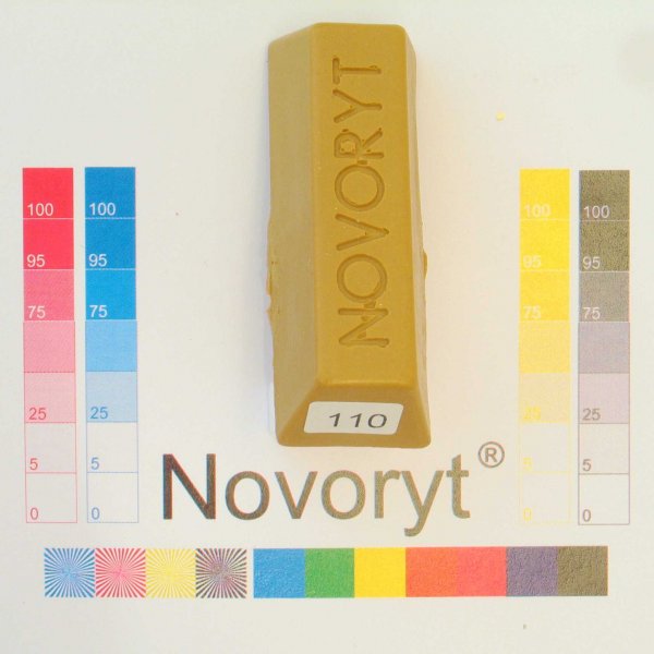 NOVORYT® Schmelzkitt - Farbe 110 Chrom gelb 5 Stangen der Serie HW003 Bild1